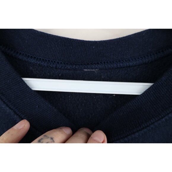 Vtg 90s Womens Small Faded Spell Out University of Michigan Crewneck Sweatshirt - Picture 7 of 13